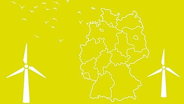 Titelbild für die Tabellelarische Zusammenstellung von Verwaltungsvorschriften / Empfehlungen der Länder zum Umgang mit natur- und artenschutzrechtlichen Aspekten bei Planung, Genehmigung und Betrieb von Windenergieanlagen