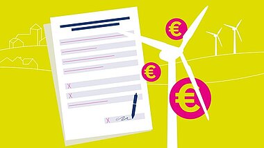 Mustervertrag Finanzielle Teilhabe von Kommunen an Windenergieanlagen Teaserbild